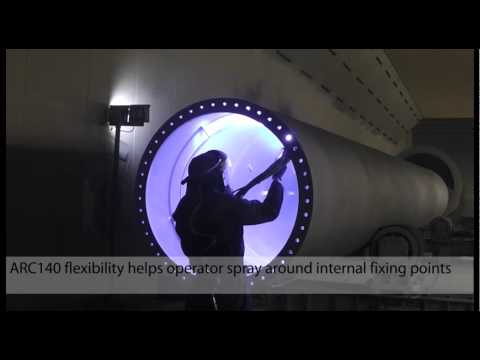 Thermal spray zinc on Mabey Bridge wind towers