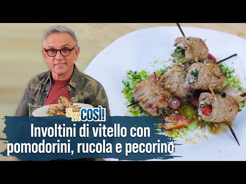 Veal Rolls with Cherry Tomatoes, Arugula, and Pecorino Cheese - It's Made This Way | Chef BRUNO B...