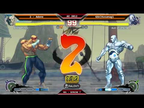 GSU|Kusanagi x Adone - NSL R07 - SSF4 AE 2012