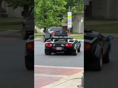 Thumbnail for Lamborghini Countach On The Road #lamborghini #countach #acceleration #sound #exhaust by Lamborghini, Lamborghini Countach