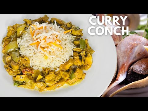How to clean and cook conch/ Lambi. Jamaican Curry Conch Recipe