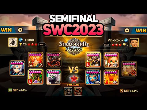 PINKROID vs TIMBO (BO5). SWC2023 EUROPE CUP SEMIFINAL - Summoners War