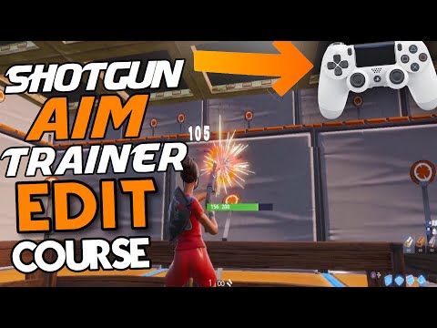 insane shotgun edit course with aim trainer controller friendly aiming edit warm - warm up course fortnite console