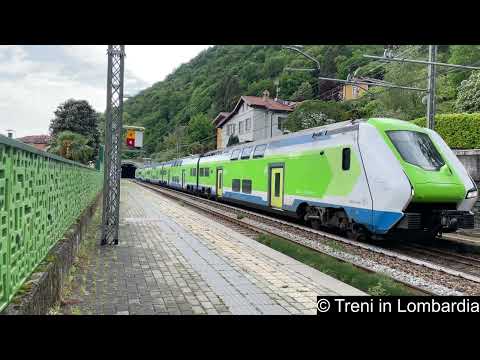 Suburbano S8 Trenord Milano Porta Garibaldi - Lecco. ETR 521-S1. #4k