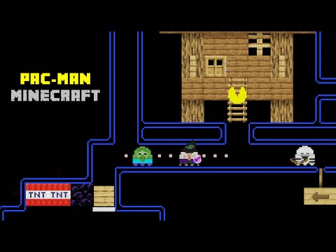 Pac-Man's Minecraft Maze Witch Huts | Golden Buffalo