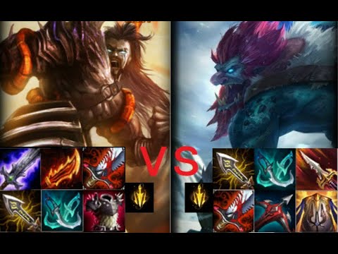 LOL Full Build 1on1:Tryndamere VS Trundle