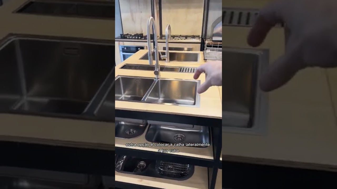 4 ideias de posição para a tua calha úmida! #cozinha #casa #eletrodomesticos #piadecozinha