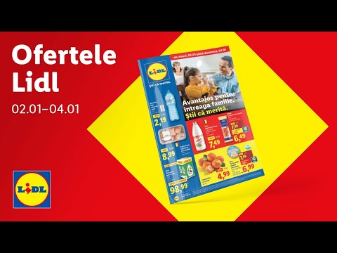 Ofertele saptamanii la Lidl •  2 - 4 ianuarie 2026