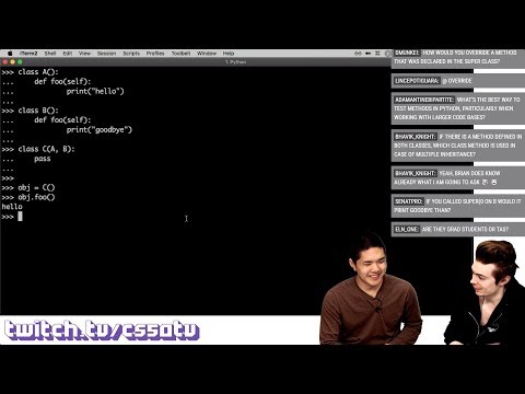 OBJECT-ORIENTED PROGRAMMING IN PYTHON - CS50 on Twitch, EP. 33