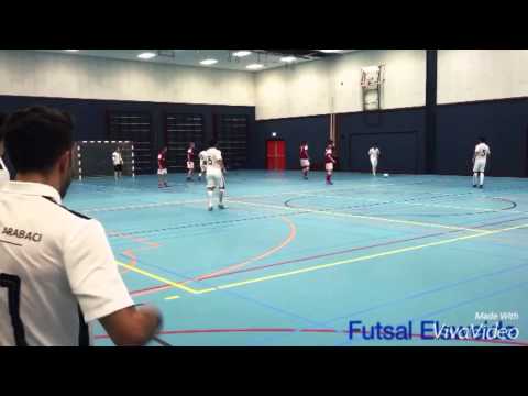 Fragmenten uit bekerduel tussen Futsal Elsweide en Beuningse Boys 1