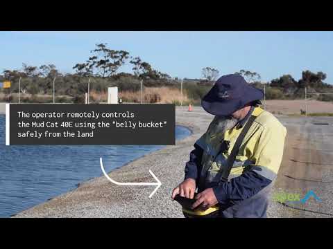 Drone Video of a Mud Cat 40E - Desludging Project by Apex Envirocare in Australia