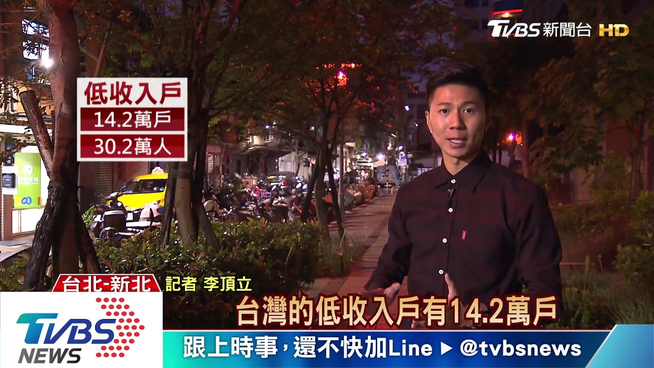 貧窮線再調高! 北市每戶每人分配2.4萬列中低收