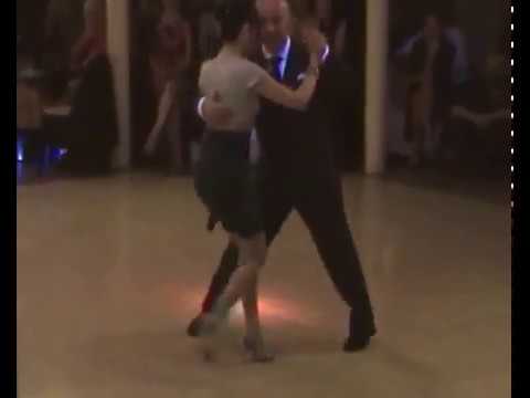  Marco Palladino  and  Federica Bolengo  are  dancing  to  a  tango  at  Pasqua Tango Festival  in  2016