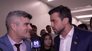 Pablo Marçal e Guga Noblat quase saem no braço em entrevista