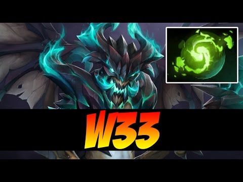 w33 Plays Outworld Devourer WITH REFRESHER ORB - 8200 MMR - Dota 2
