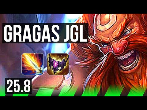GRAGAS vs JARVAN IV (JGL) | 7/1/8 | EUW Diamond | 25.8