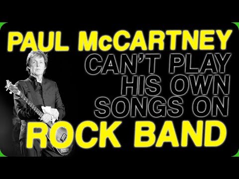 Paul McCartney Can't Play His Own Songs on Rock Band (Guitar Troubles) Video
