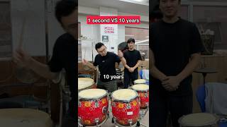 1 Second VS 10 Years Playing Chinese Drums #aylex #percussion #percussionist #chinesedrums #drums