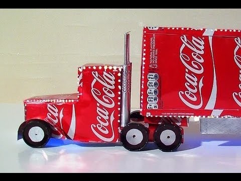用可口可樂做聖誕裝飾 How To Make Coca Cola Truck Christmas Decoration