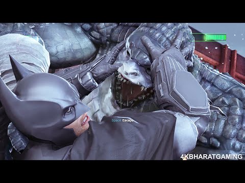 Batman vs Killer Croc Boss Fight (4K 60 FPS) (PC)