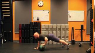 Medball - Alternating Plyometric Pushup