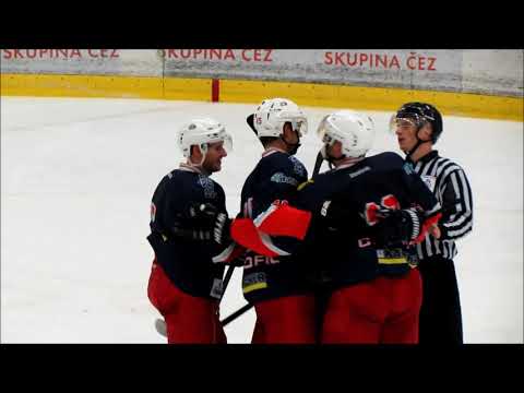 David Servis ČB - HC Tábor 4:7, 2018-19 (dva góly Tomáše Vaka)