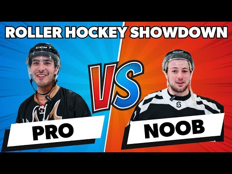 Ice Hockey Player Tries Roller Hockey for the First Time!