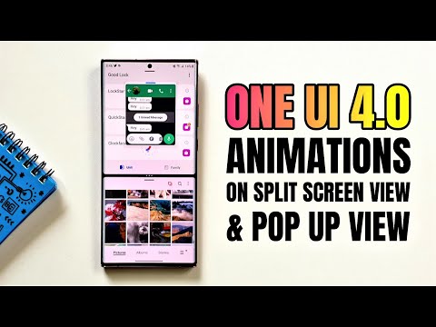 Samsung ONE UI 4.0 Animations - Split Screen View & Pop up notification
