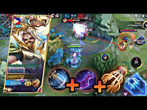 THE BEST HANABI SPELL AND HOW TO USE IT PERFECTLY WHEN HITTING YOUR ENEMY!! HANABI BEST BUILD!~MLBB
