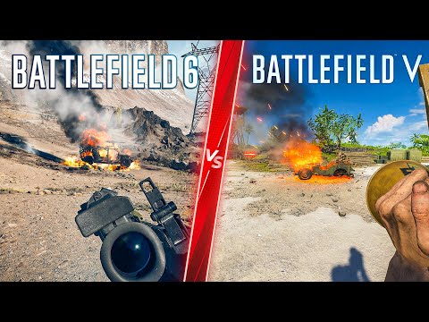Battlefield 6 vs Battlefield 5 - Direct Comparison! Attention to Detail & Graphics! PC 4K