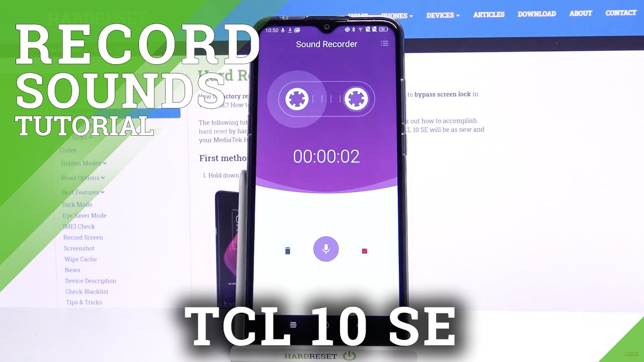 TCL 10 SE & Sound Recording - Voice Recorder App