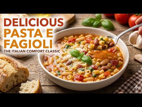 Delicious Pasta e Fagioli (Pasta Fazool) The Italian Comfort Classic