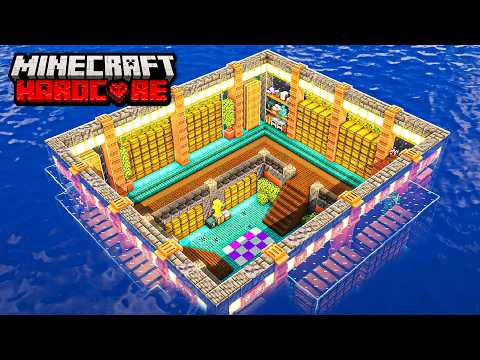 I Built an Underwater Storage Room in Hardcore Minecraft