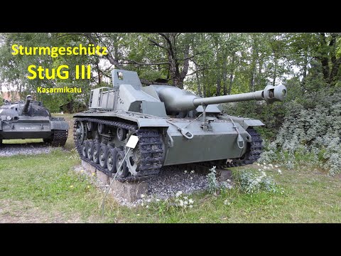 German assault gun - Sturmgeschütz III - StuG III on display in Kasarmikatu,  Lappeenranta, Finland.