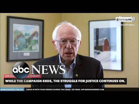 佛蒙特州參議員桑德斯暫停競選總統職務 (Vermont Sen. Bernie Sanders suspends presidential bid)
