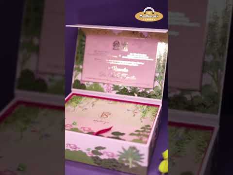MWC-2311 Garden Theme Box Wedding Card