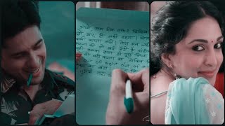 Shershaah Movie 4K | Kiara Advani Gives a Love Letter To Sidharth Malhotra Best Love❤Romantic Scene