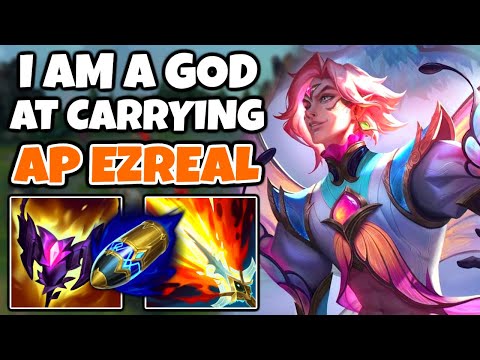 I am becoming a GOD at CARRYING on AP EZREAL MID | Pekin Woof
