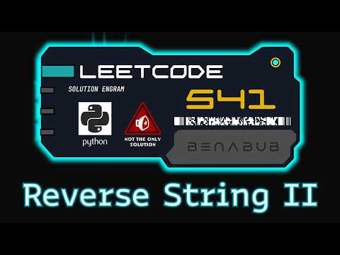 Reverse String Ii %e2%80%94 Leetcode 541 Python Algorithm Visualization