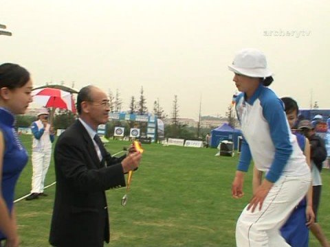 Recurve women’s individual podium | Shanghai 2006 Archery World Cup stage 4
