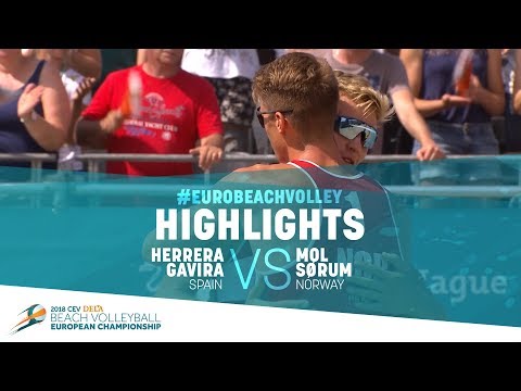 HERRERA/GAVIRA (ESP) vs MOL/SORUM (NOR) | Highlights | #EuroBeachVolley 2018