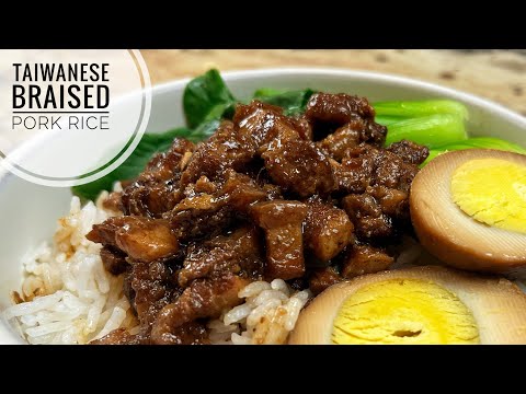 Taiwanese Braised Pork Rice | Lu Rou Fan Taiwanese Recipe