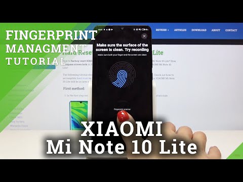 How to Add Fingerprint in XIAOMI Mi Note 10 Lite – Add Fingerprint Unlock