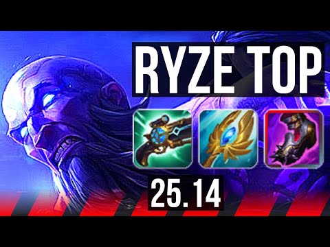 RYZE vs IRELIA (TOP) | Comeback, 54k DMG, 700+ games | KR Diamond | 25.14