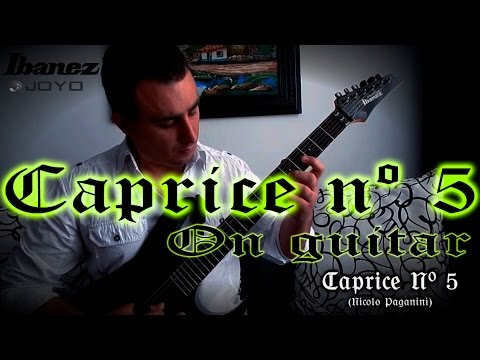 Paganini Caprice No 5 on Guitar - Nicolas Waldo (Clean Tone)
