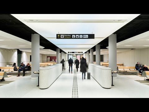 The new UK terminal in Amsterdam Central Station