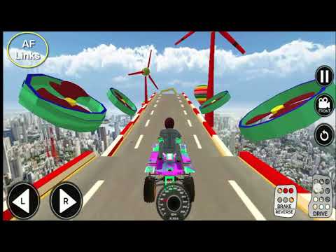 RoofTop Mountain ATV Bike Taxi Racing Game || Atv Bike Games with #AfLinks 2020