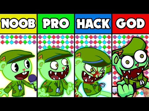 FNF Character Test | Gameplay VS Playground | Happy Tree Funkers, Flippy Evolution