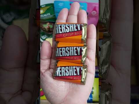 Yummy Hershey's Miniatures Special Dark Mildly Sweet Chocolate with Crisp Rice #shorts