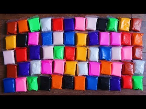 ЛИЗУН ИЗ 50 ПАЧЕК ЛЕГКОГО ПЛАСТИЛИНА / СЛАЙМ ИЗ ВОДЫ БЕЗ КЛЕЯ / ИЗ СЛУЧАЙНЫХ ИНГРЕДИЕНТОВ ЧЕЛЛЕНДЖ